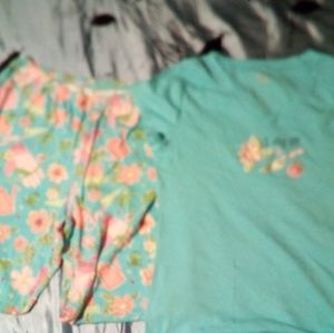 Pijama set size large color turquoise marshalls